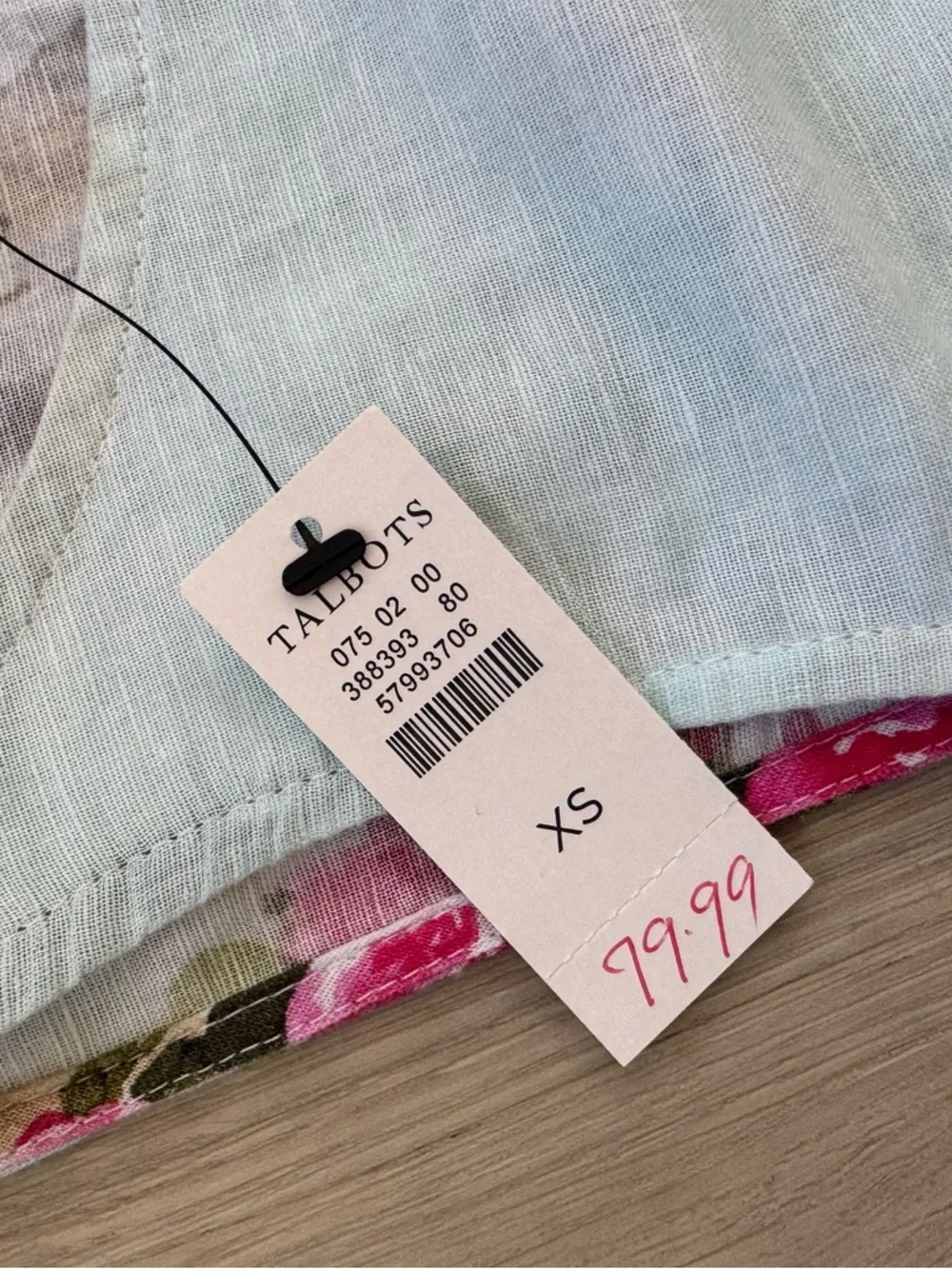 NWT Talbots Coastal Scenic Lemon Print Sleeveless Linen Top - White Yellow - Picture 2 of 9